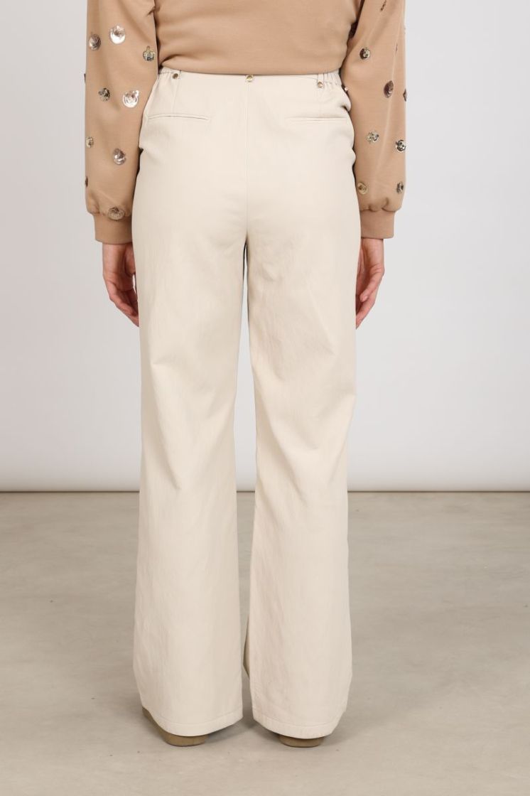 BEVERLY PANTS PU 9 Sand