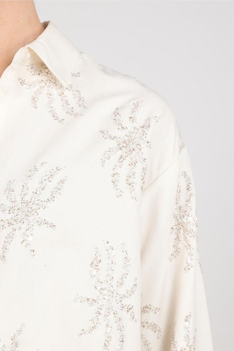 ASTER BLOUSE PAILLET 17 Off White