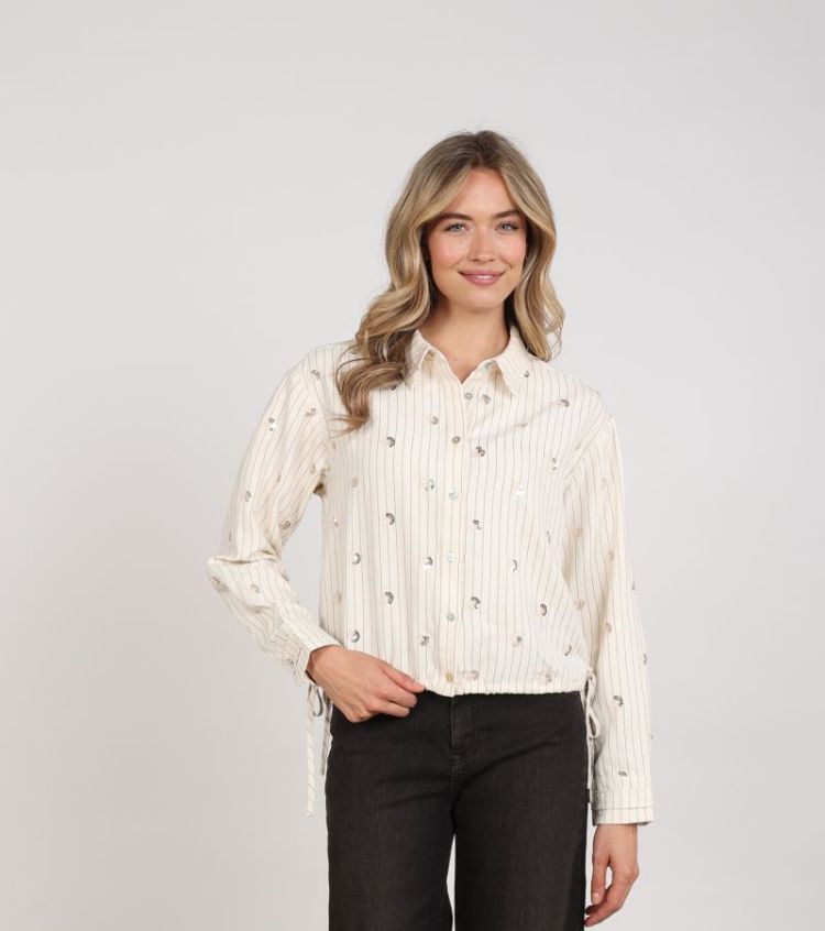 AALIYA BLOUSE PAILLET 17 Off White