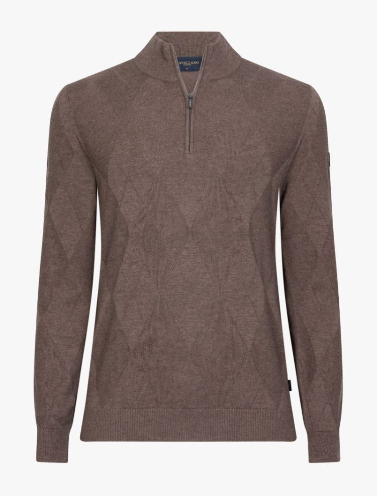 ARGEGNO HALF ZIP PULLOVER 880000 Dark Tau
