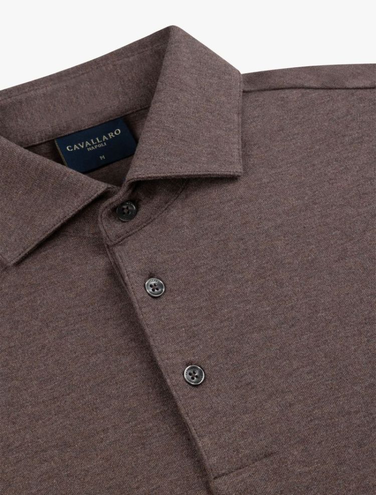 CAMICIA POLO LS 880006 Dark Tau