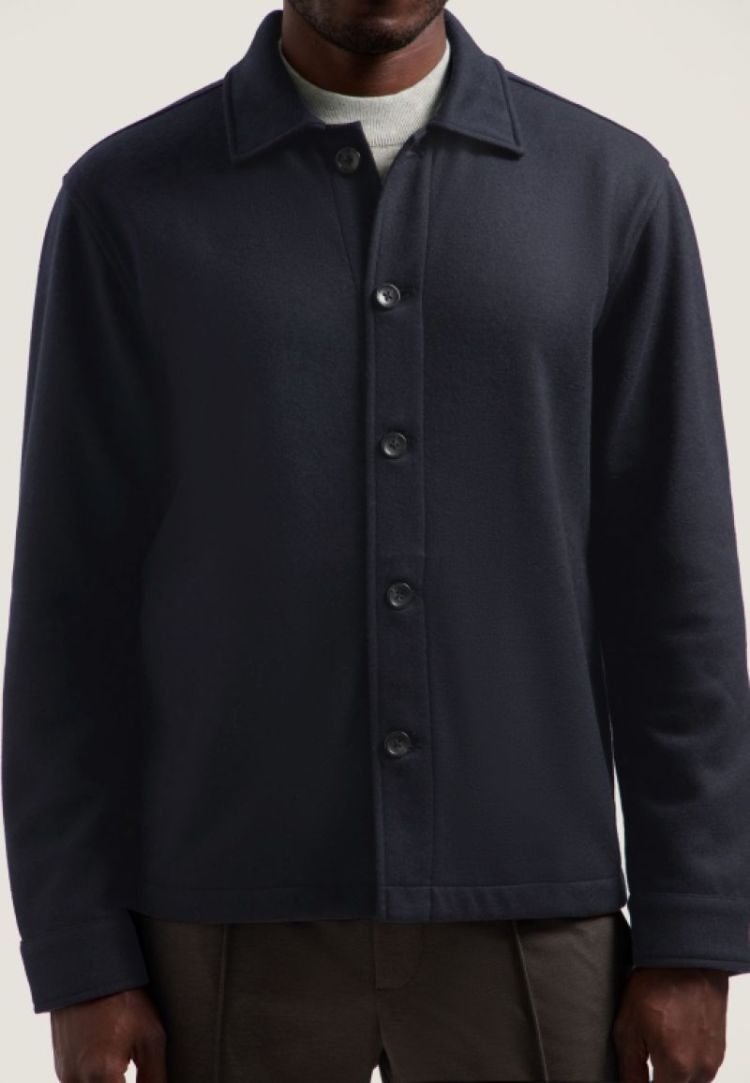 CALLUM BONDED OVERSHIRT 649 Dk. Navy