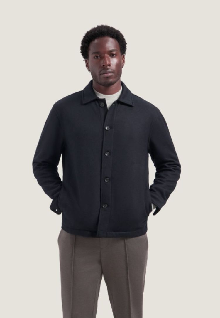 CALLUM BONDED OVERSHIRT 649 Dk. Navy