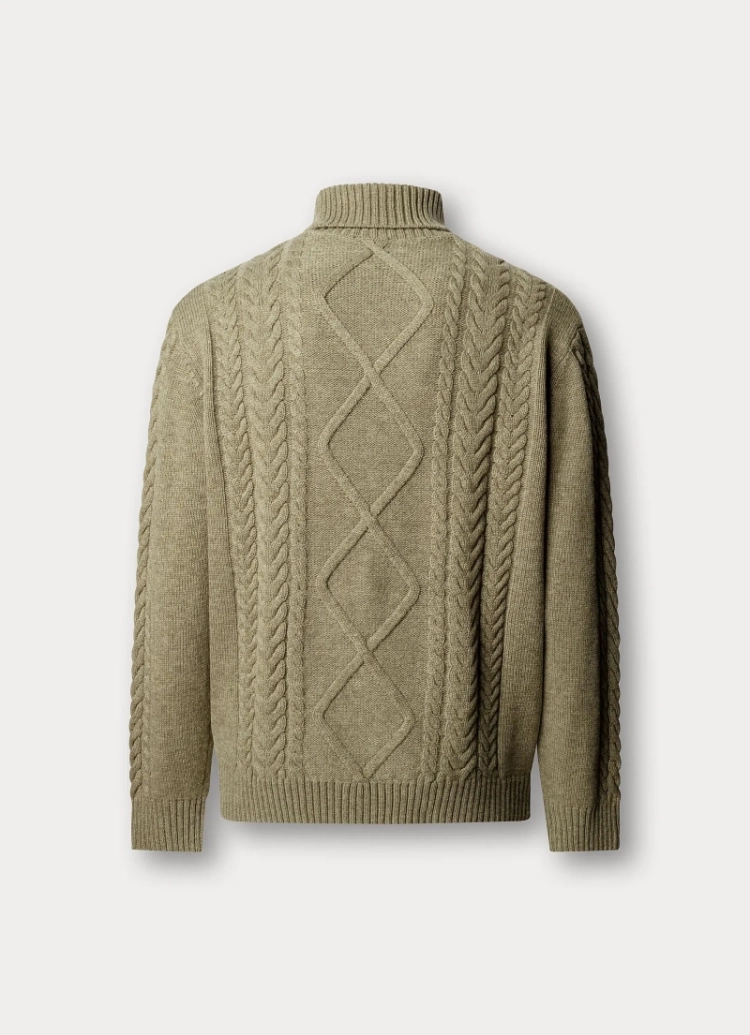 argyle cable rollnk 728 olive g