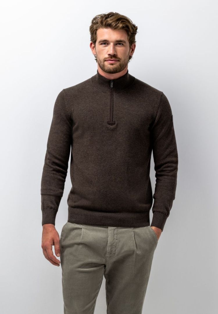 Pullovers 8900 donkerbrui