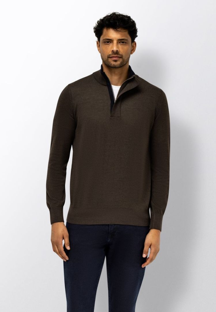 Pullovers 8900 donkerbrui