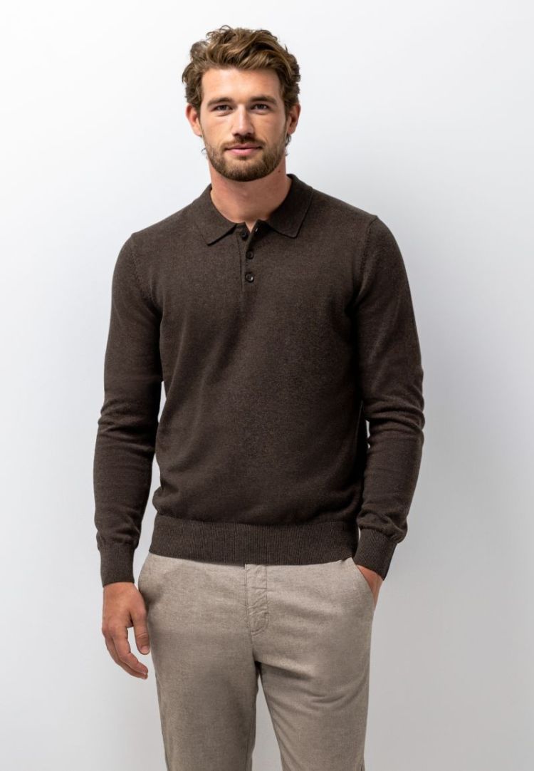 Pullovers 8900 donkerbrui