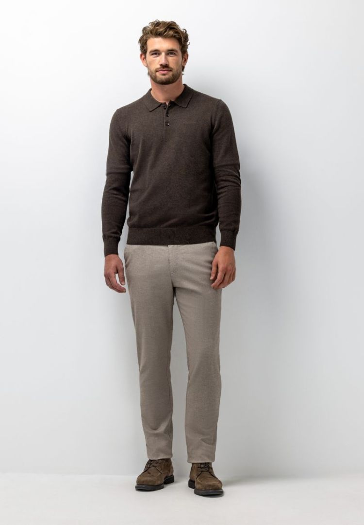 Pullovers 8900 donkerbrui