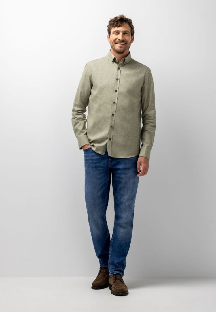 Shirts LM 3711 mosgroen w