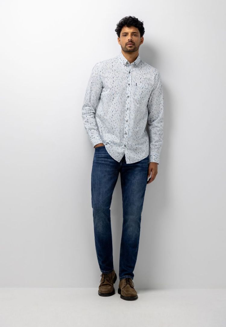 Shirts LM 5659 grijsblauw