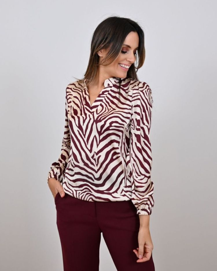 satijn zebra aubergine