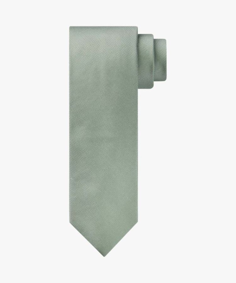 PP2A00002F TIE SILK WOVEN GREEN Z 
