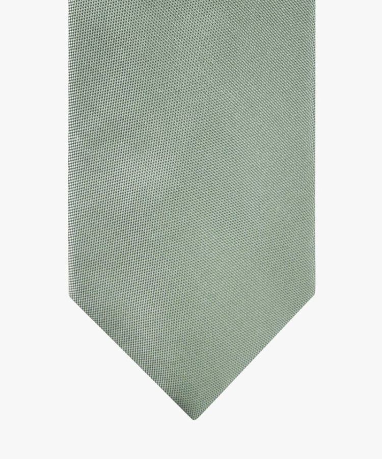 PP2A00002F TIE SILK WOVEN GREEN Z 