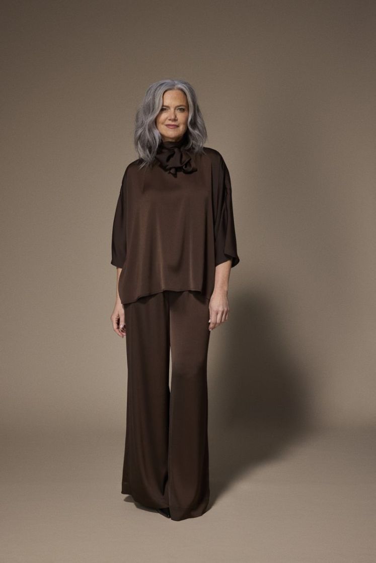 GALA BLOUSE 040 Brown