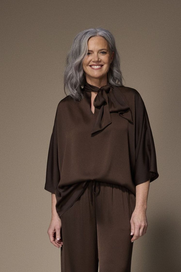 GALA BLOUSE 040 Brown