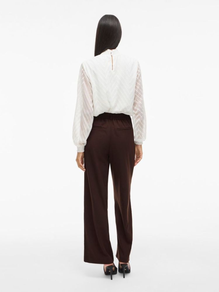 VIVARONE HW WIDE PANT  196326 Coffee B