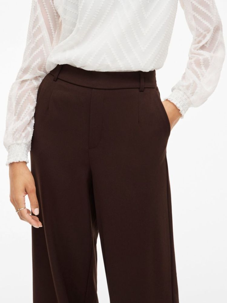 VIVARONE HW WIDE PANT  196326 Coffee B