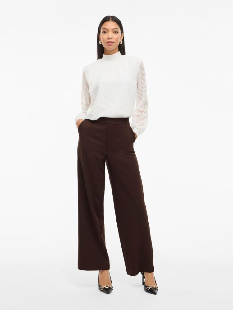 VIVARONE HW WIDE PANT  196326 Coffee B