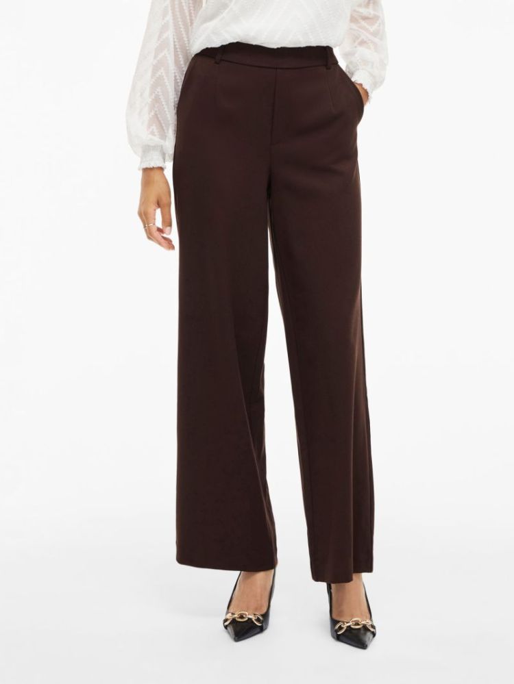 VIVARONE HW WIDE PANT  196326 Coffee B