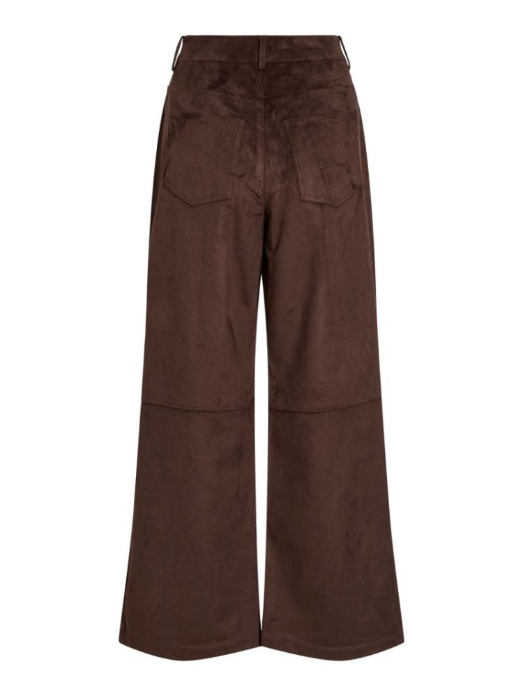 VIOLUNA RW WIDE PANTS 196326 Coffee B