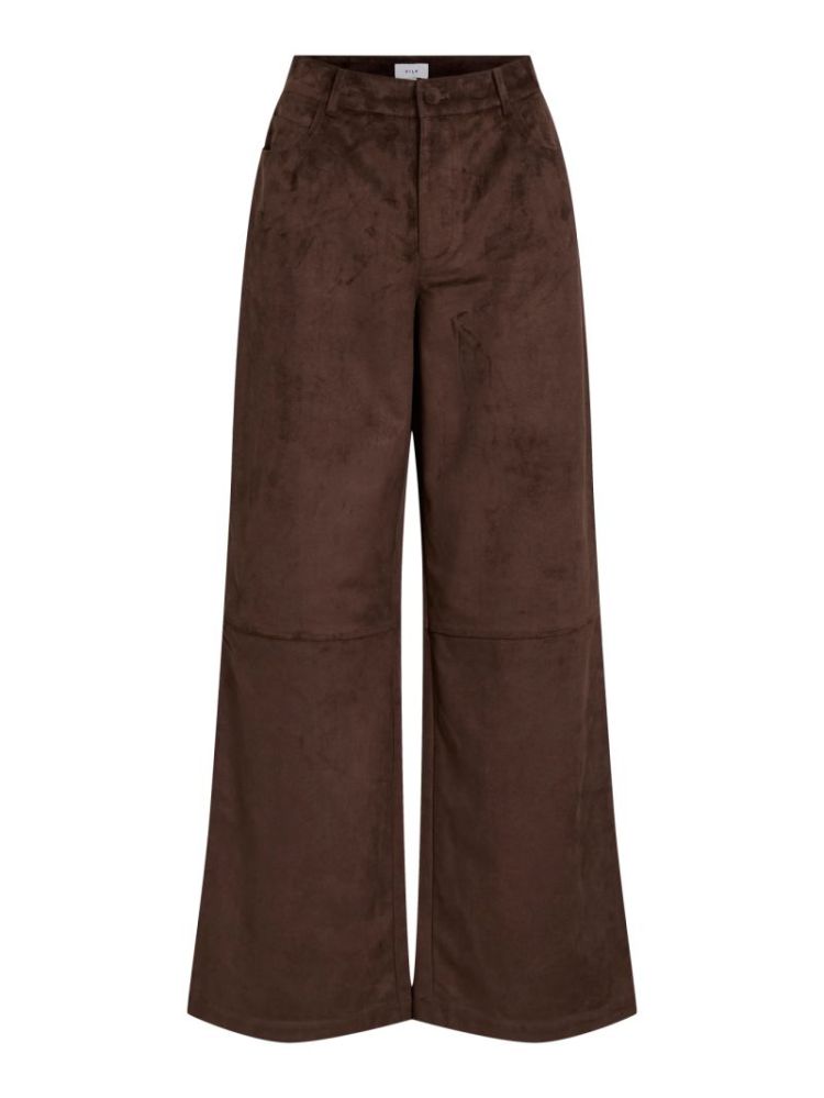 VIOLUNA RW WIDE PANTS 196326 Coffee B