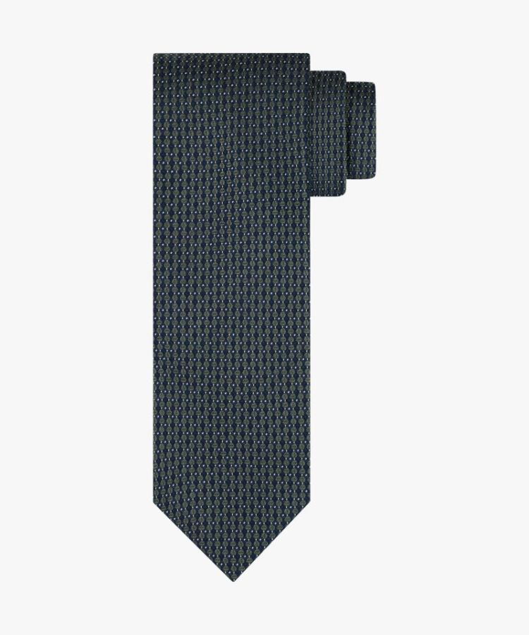 TIE SILK WOVEN GREEN Z 