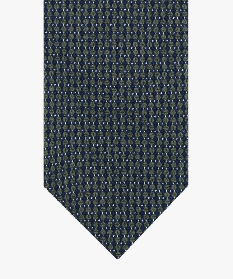 TIE SILK WOVEN GREEN Z 