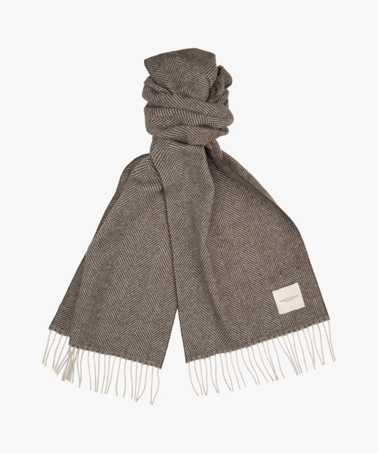 SCARF LAMBSWOOL D BROWN H2 