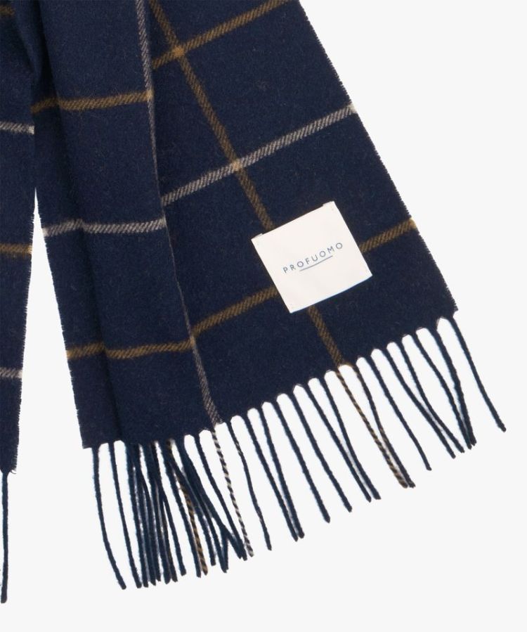 SCARF LAMBSWOOL NAVY P 
