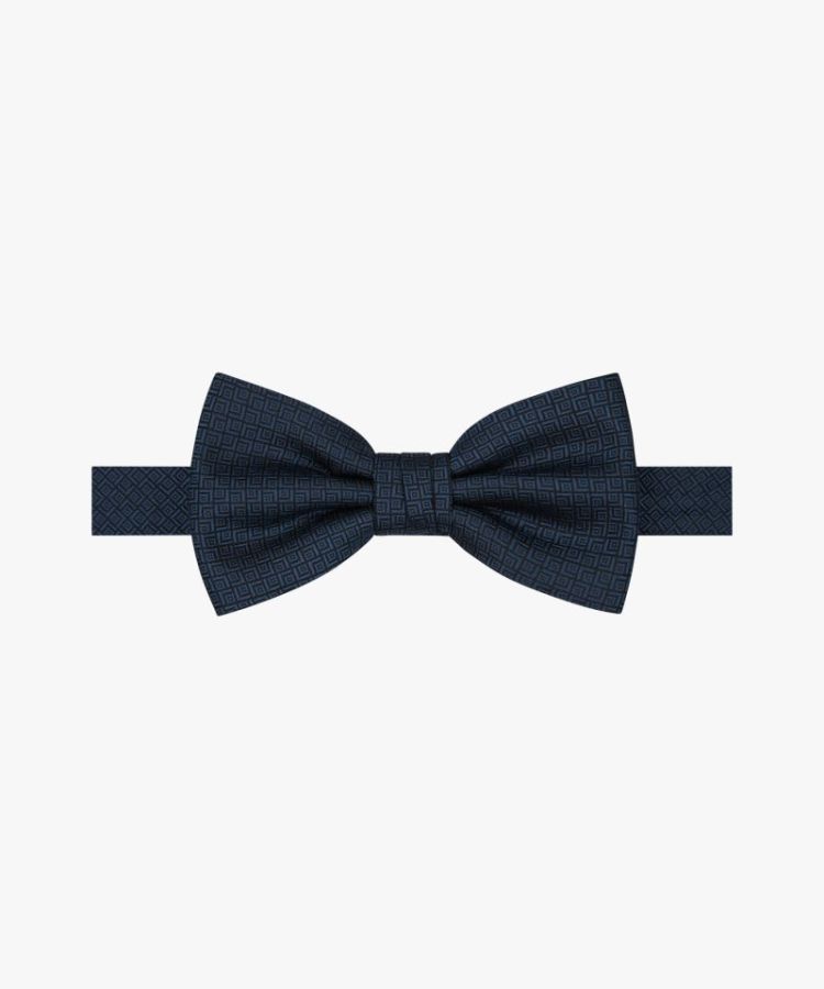 BOWTIE SILK WOVEN NAVY P