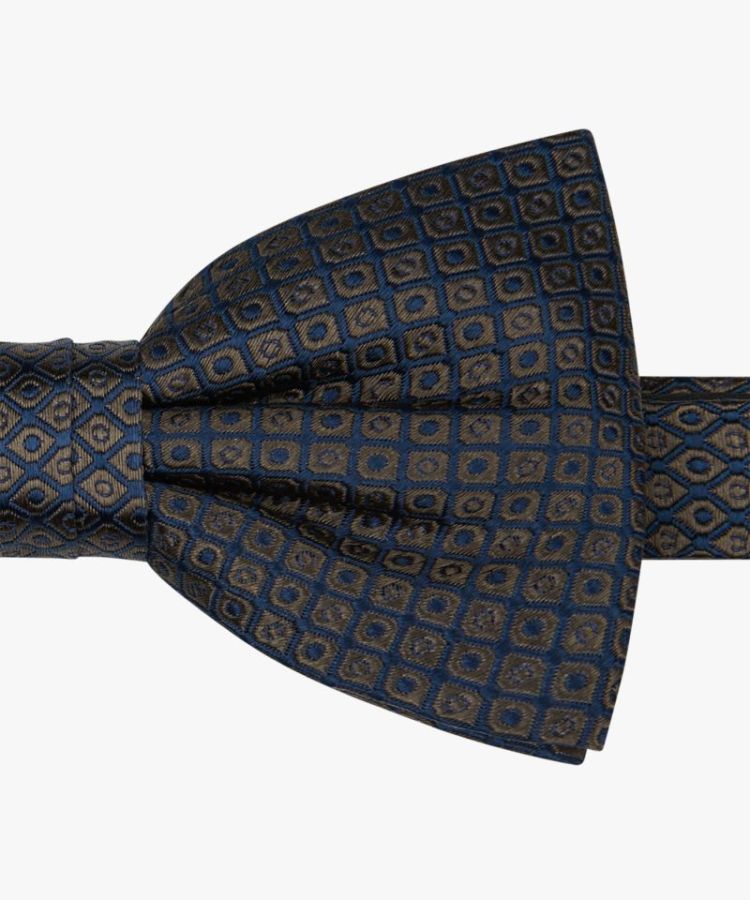 BOWTIE SILK WOVEN BROWN H 