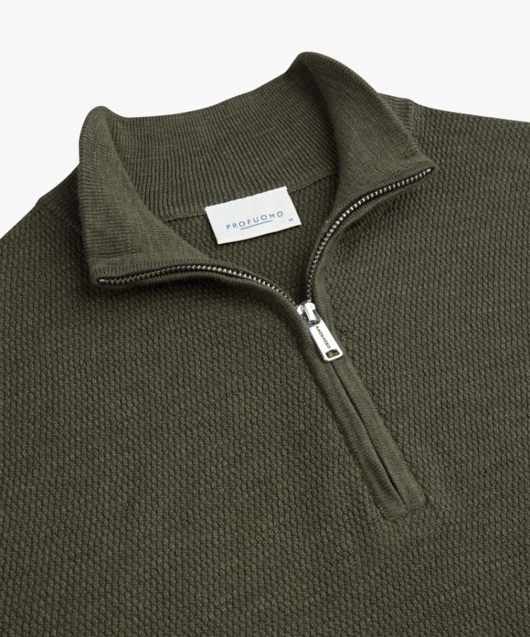 PPXJ30023C PULLOVER HALF ZIP GREEN Z 