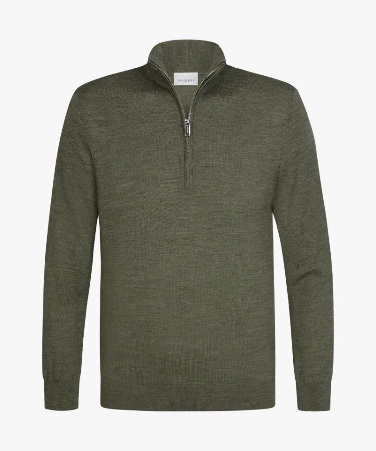 PPXJ30025E PULLOVER HALF ZIP D GREEN Z3 