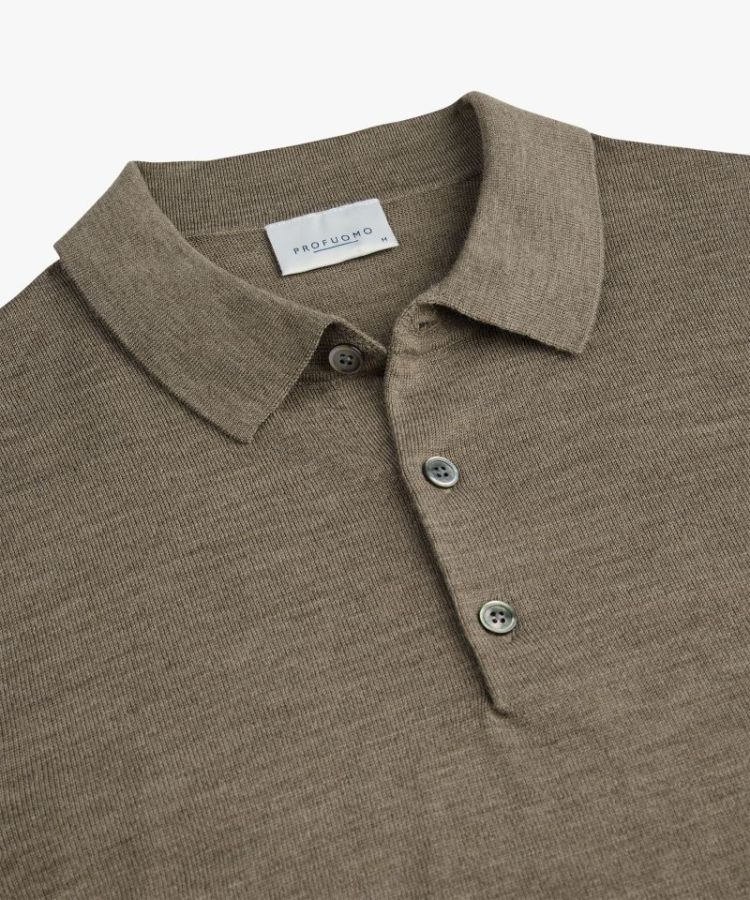 PPXJ30029F POLO LS BROWN H 