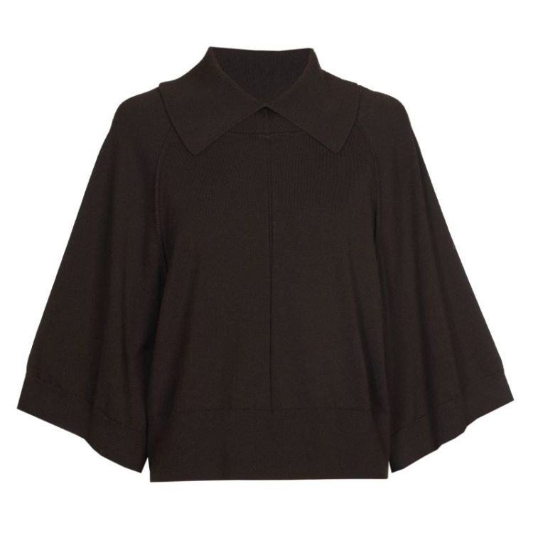 Korte pull met kimono mouw 30 Coffee