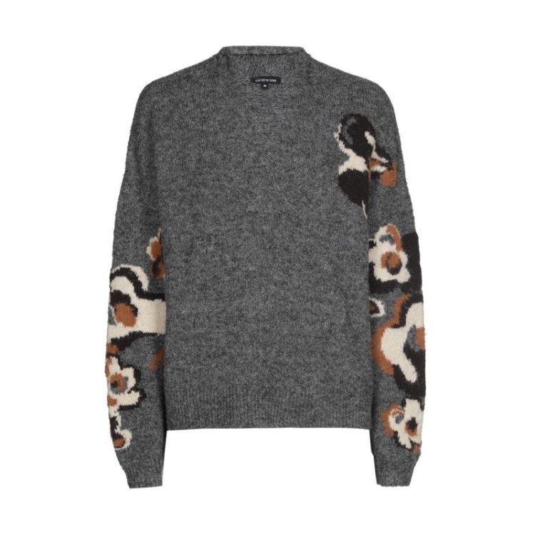 Winterse pull met bloemdetail 39 Multi Color