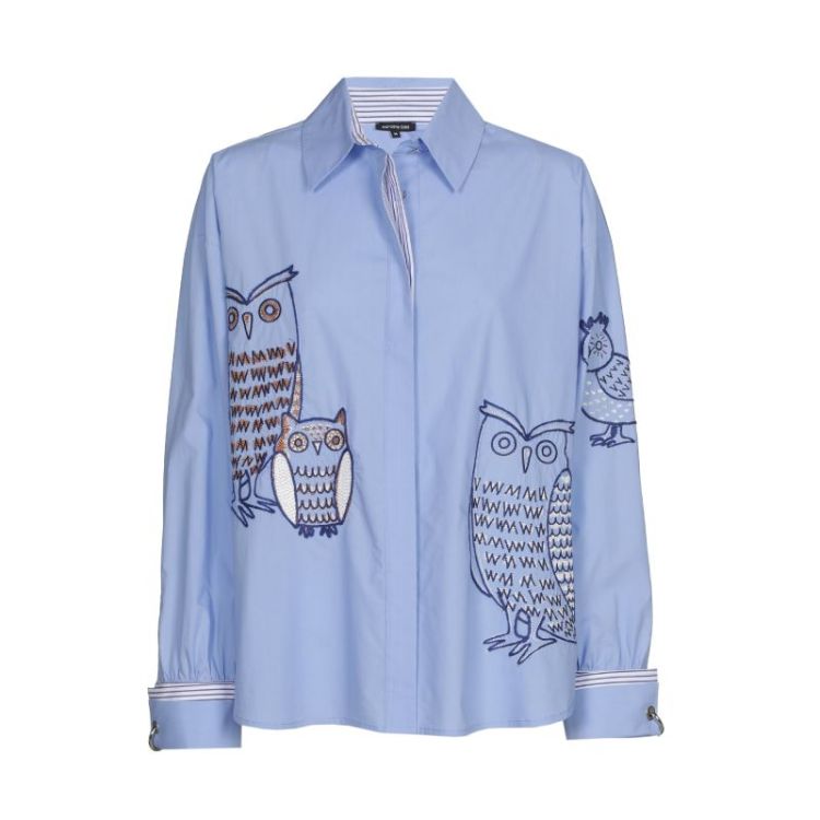 Hemdblouse in katoen met broderie 29 Multi Color