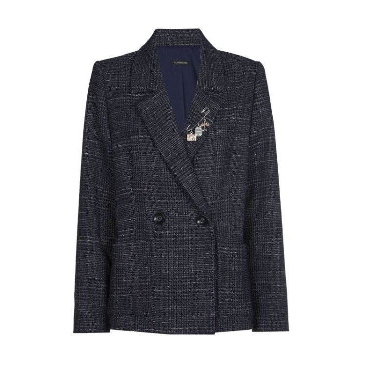 City blazer met afneembaar speld 21 Midnight Blu