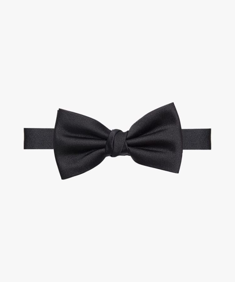 PP6V00002A BOWTIE SILK SATIN BLACK A BLACK