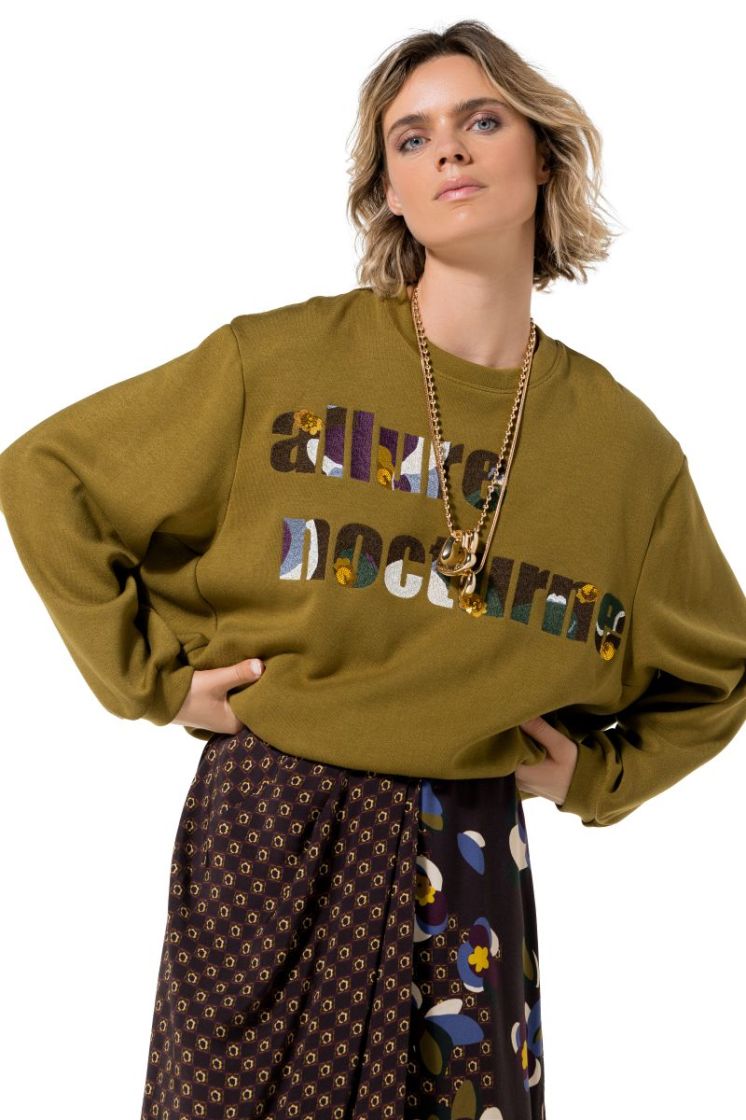 Midirok met met borduurwerk en pailletten 69 Mullti Color
